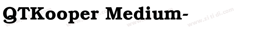 QTKooper Medium字体转换